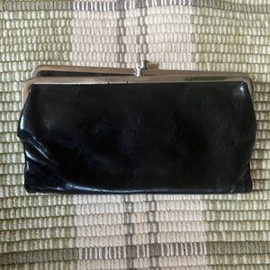 Black hobo wallet